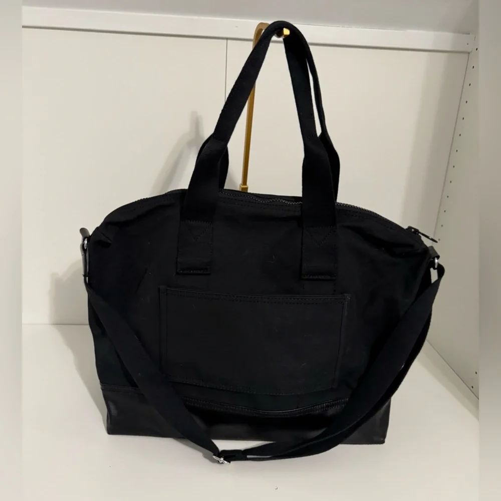 Lands' End Canvas Weekender Black Duffle Bag Unused